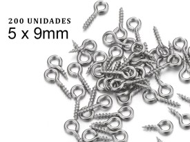 Pitones de Metal Color Niquel 5x9